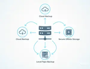 A secure chain-of-custody box or destruction certificate graphic